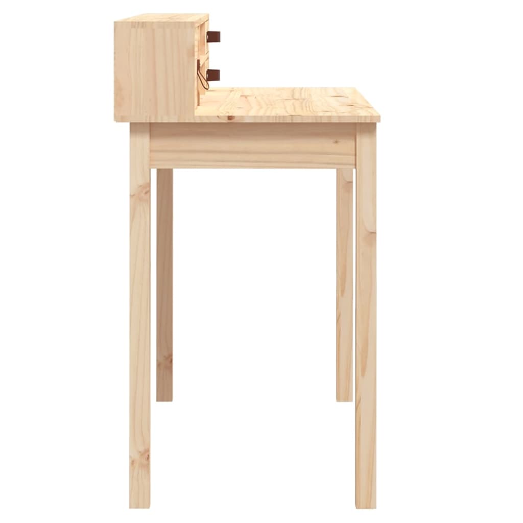 vidaXL Escritorio y taburete plegable madera maciza mango 115x50x76 –  Bechester