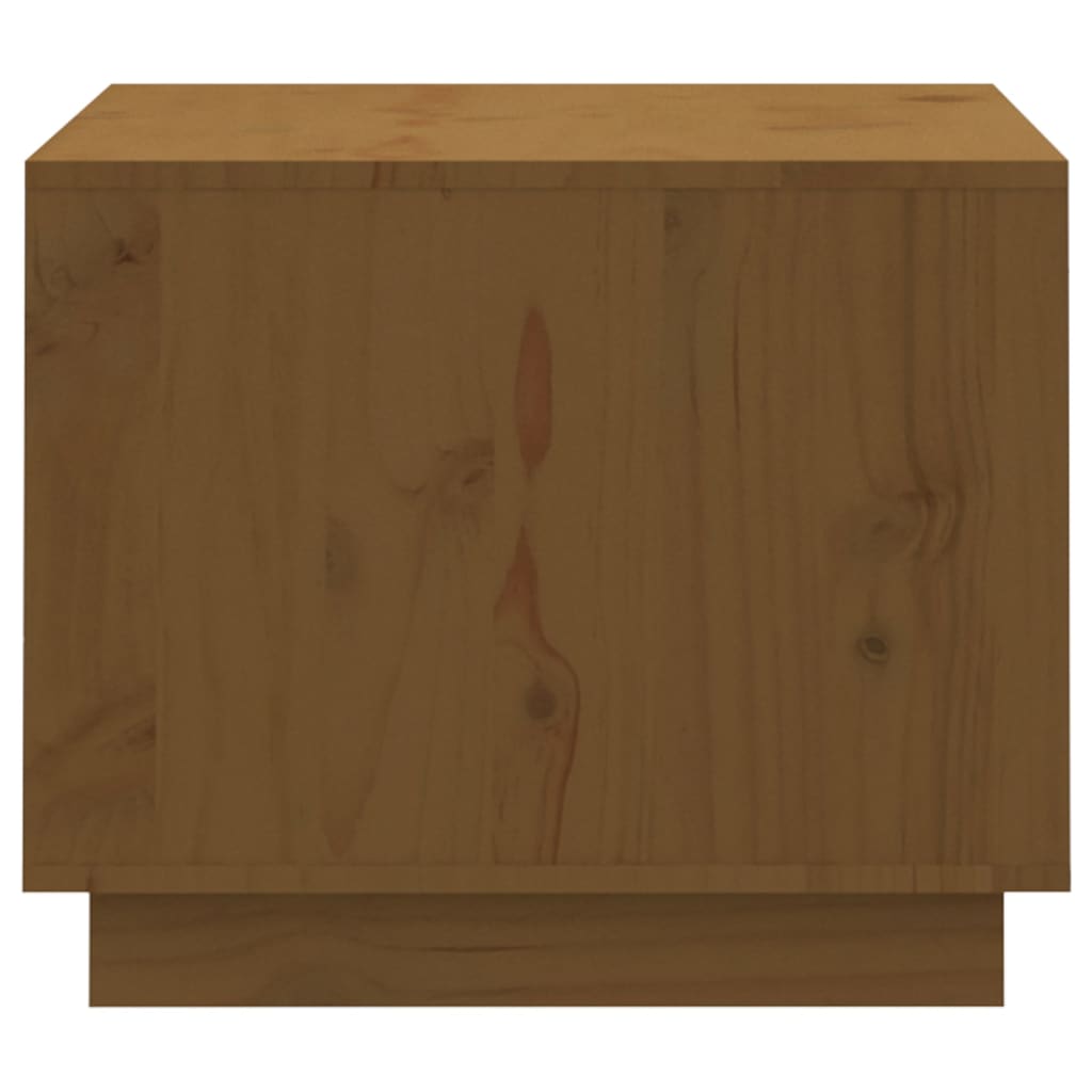 vidaXL Mesa de centro madera maciza de pino marrón miel 120x50x40,5 cm