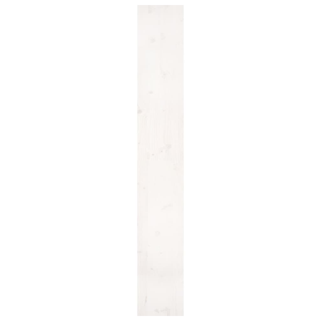 vidaXL Estantería/divisor espacios madera pino blanco 80x30x199,5 cm