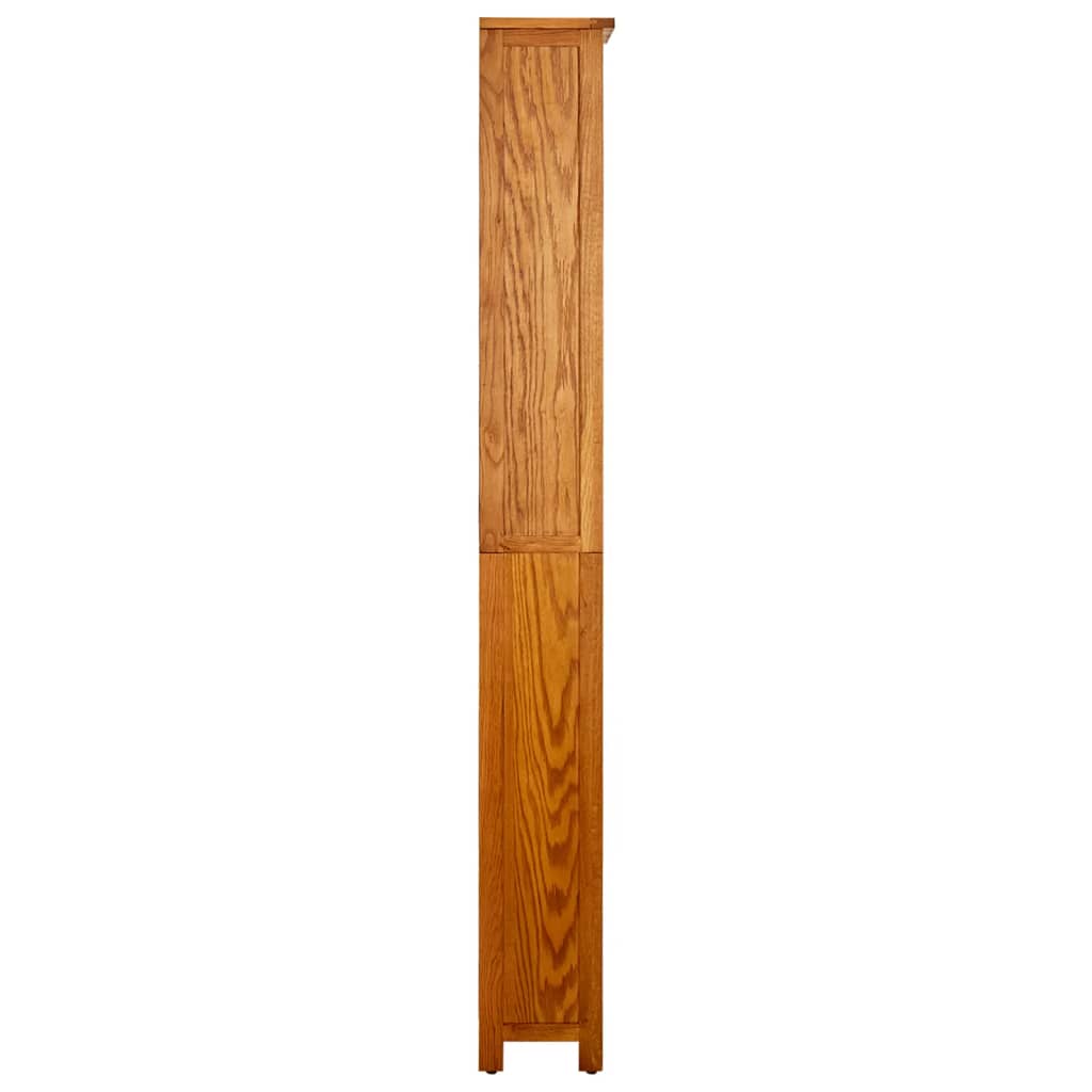 vidaXL Estantería de 6 niveles madera maciza de roble 52x22x180 cm