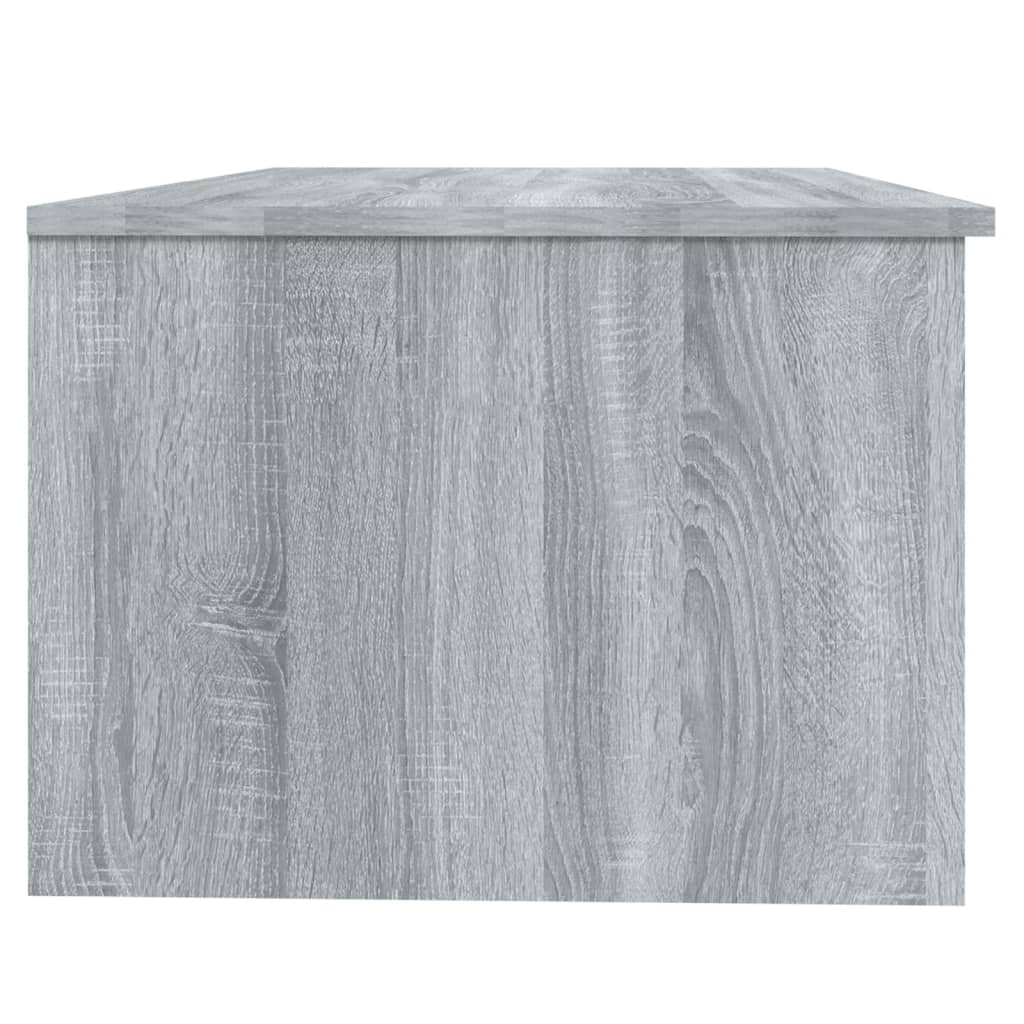 vidaXL Mesa de centro madera de ingeniería gris Sonoma 102x50x36 cm