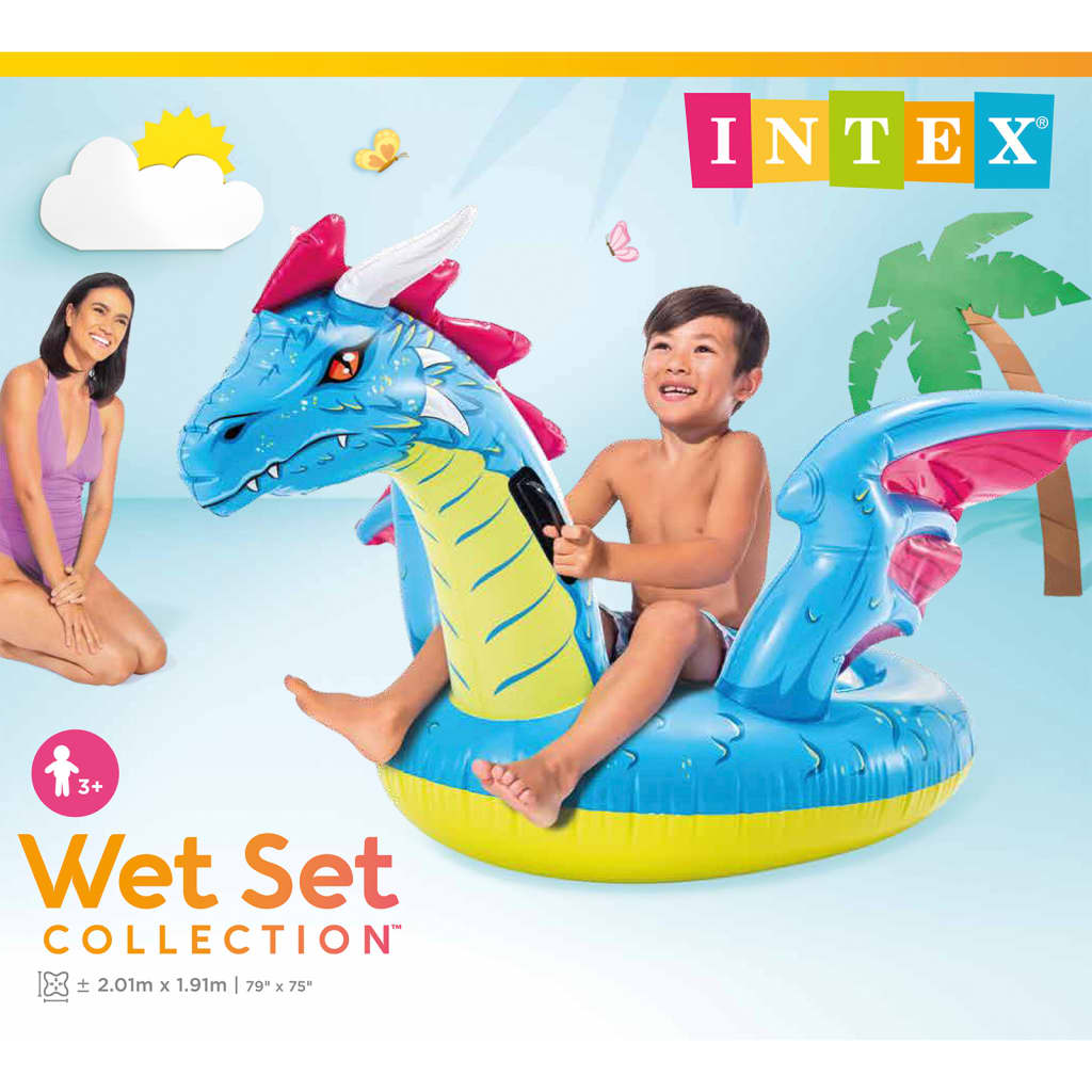 Intex Dragón inflable Ride-on 201x191 cm