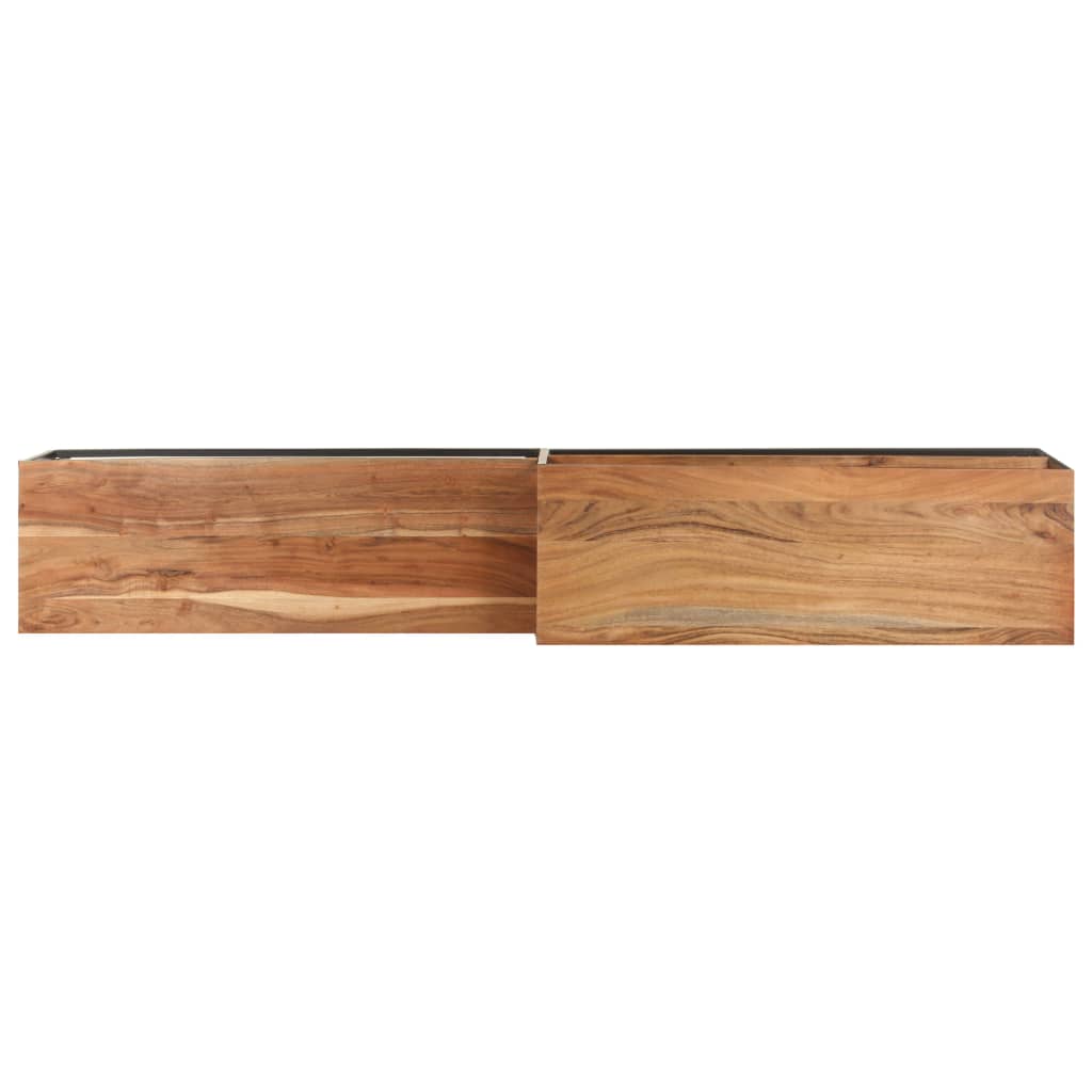 vidaXL Mueble de TV de madera maciza de acacia 180x30x50 cm
