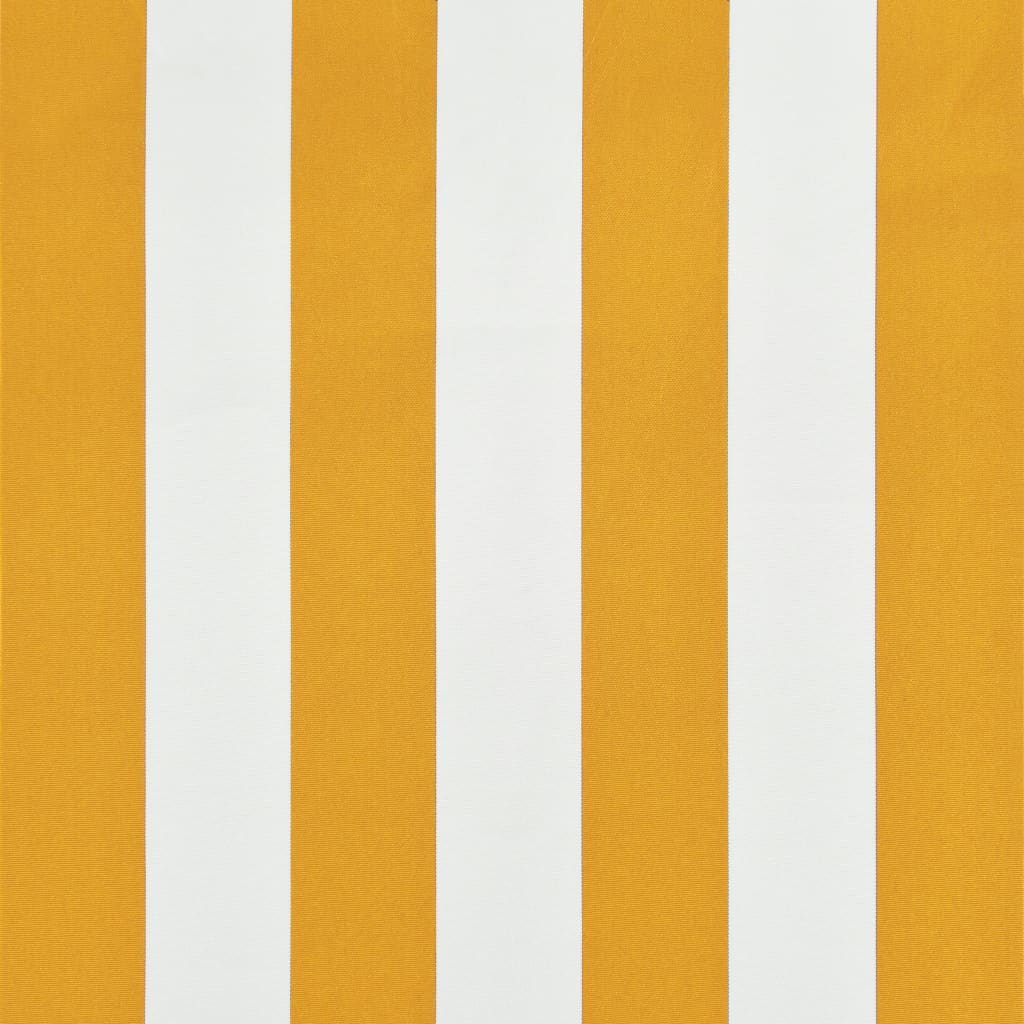 vidaXL Toldo retráctil 300x150 cm amarillo y blanco
