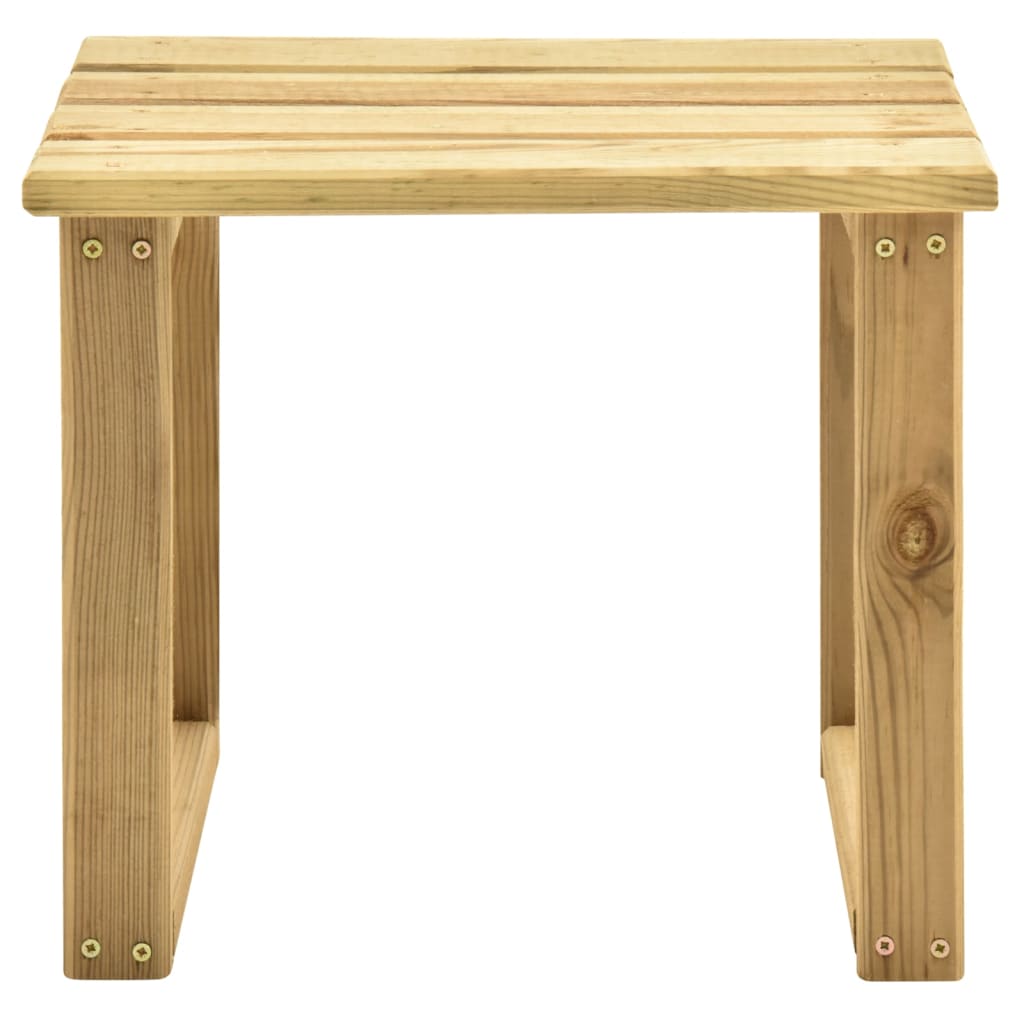vidaXL Tumbona de jardín con mesa de madera de pino impregnada