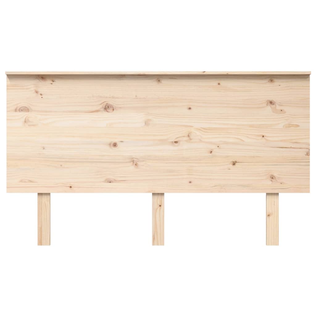 vidaXL Cabecero de cama madera maciza de pino 144x6x82,5 cm
