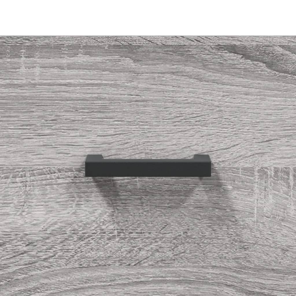 vidaXL Aparador alto madera contrachapada gris sonoma 69,5x34x180 cm