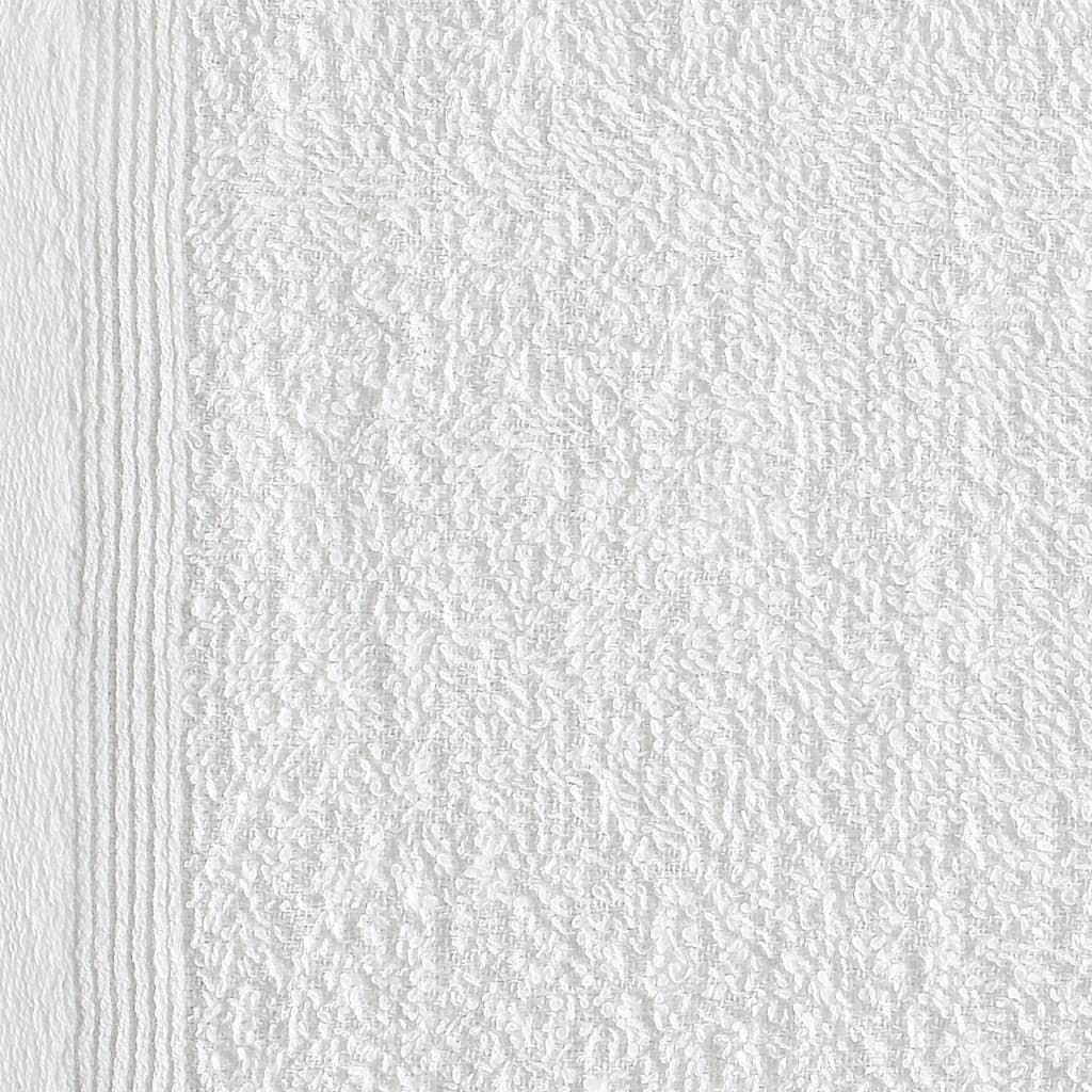 vidaXL Toallas de cortesía 50 uds algodón blanco 350 g/m² 30x50 cm