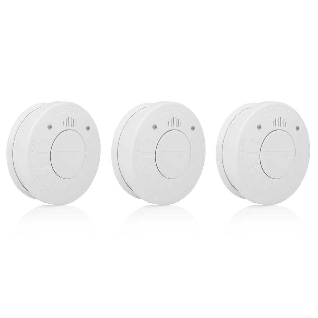 Smartwares Set de 3 detectores de humo blanco 10x10x3,3 cm