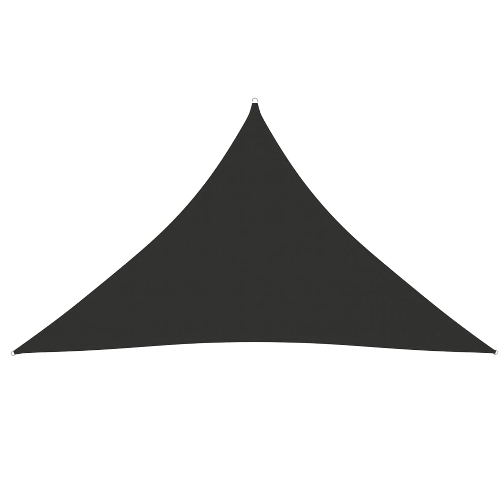 vidaXL Toldo de vela triangular tela Oxford gris antracita 5x5x6 m