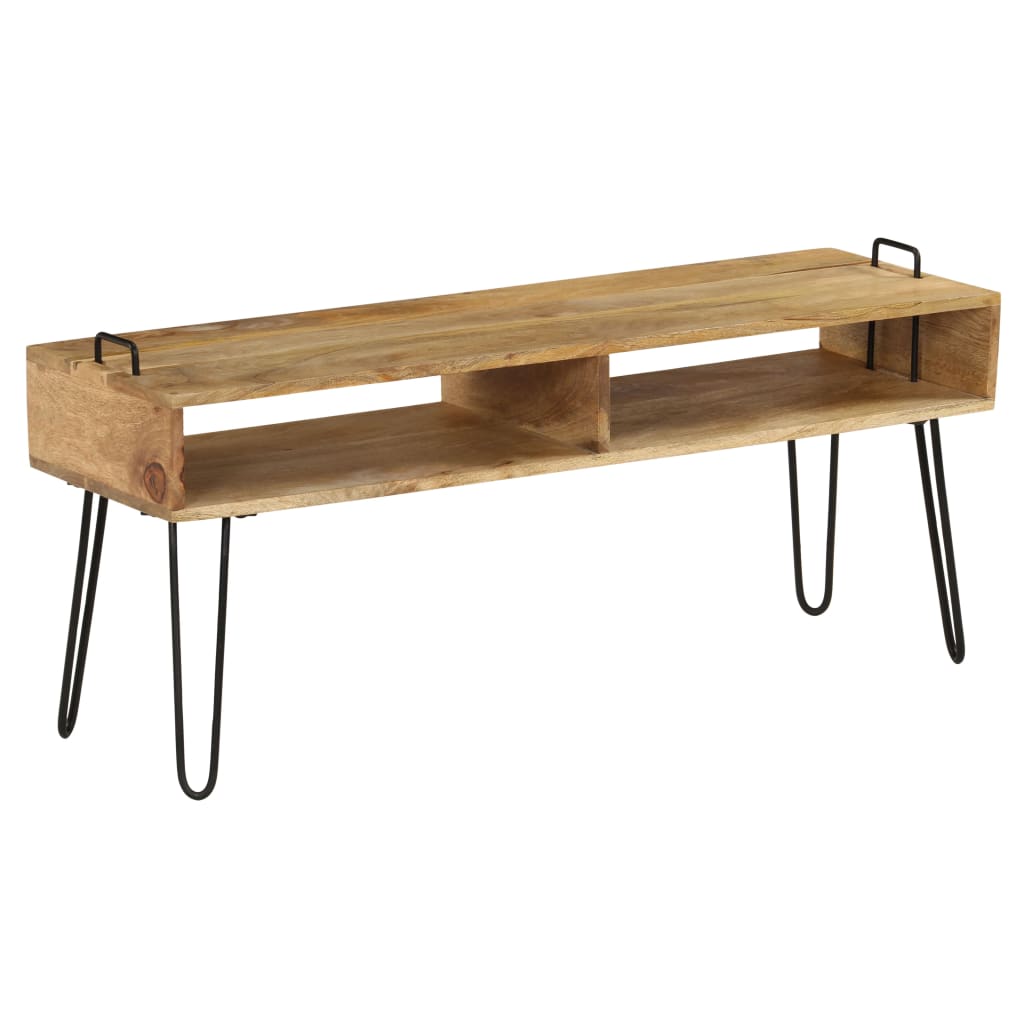 vidaXL Mueble para TV madera maciza de mango 110x35x45 cm