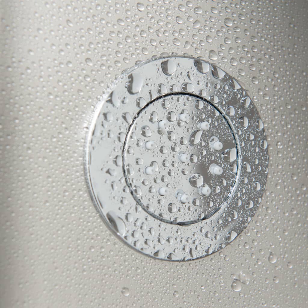 SCHÜTTE Panel de ducha SANSIBAR color acero inoxidable