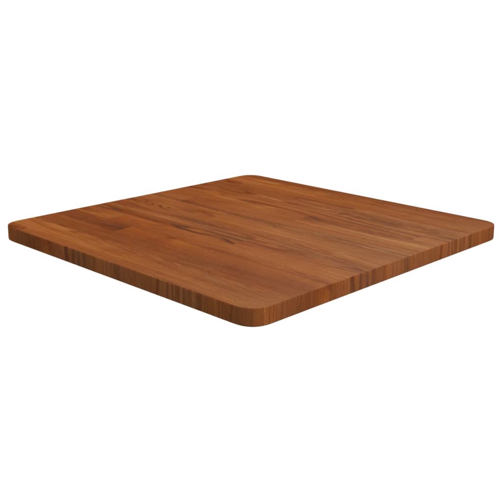 vidaXL Tablero de mesa cuadrada madera roble marrón oscuro 60x60x2,5cm