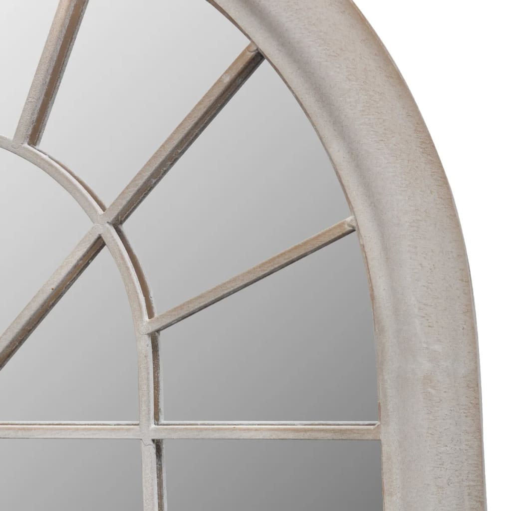 vidaXL Espejo de jardín arco rústico uso interior y exterior 60x116 cm