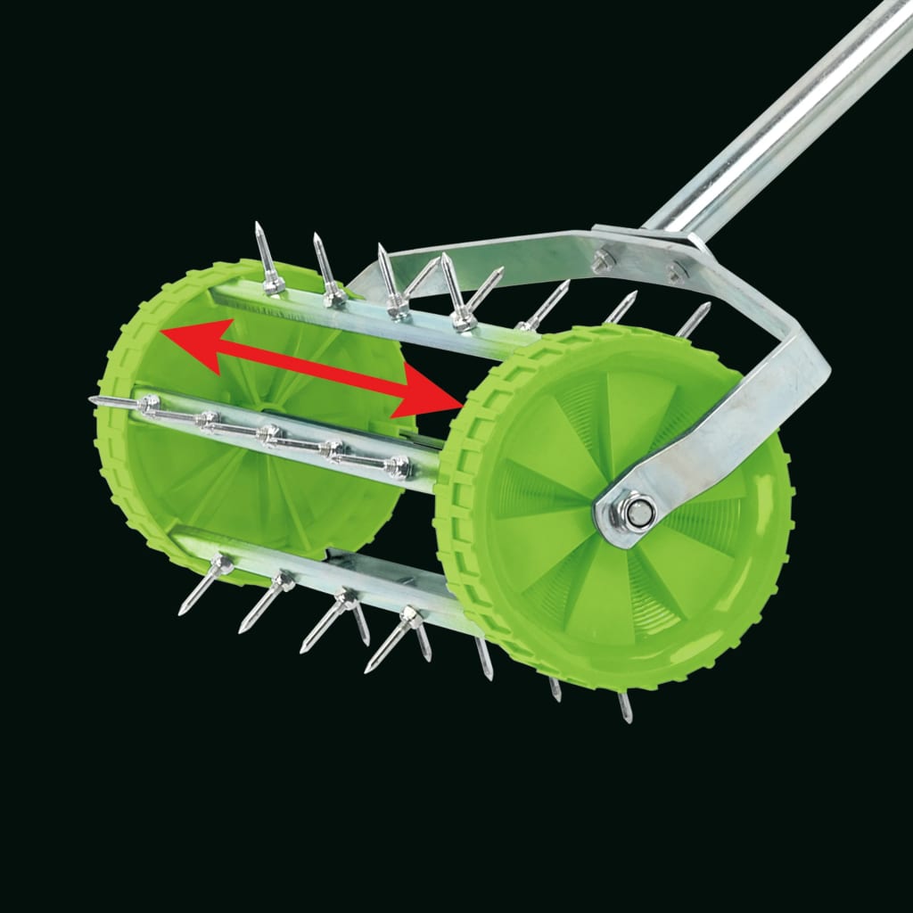 Draper Tools Aireador de césped de rodillo con pinchos verde 450 mm