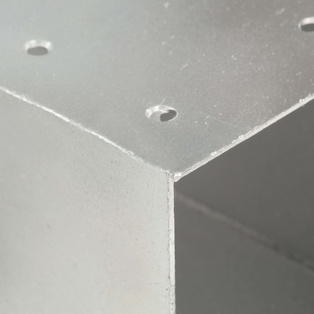vidaXL Conector de postes en forma de X metal galvanizado 71x71 mm