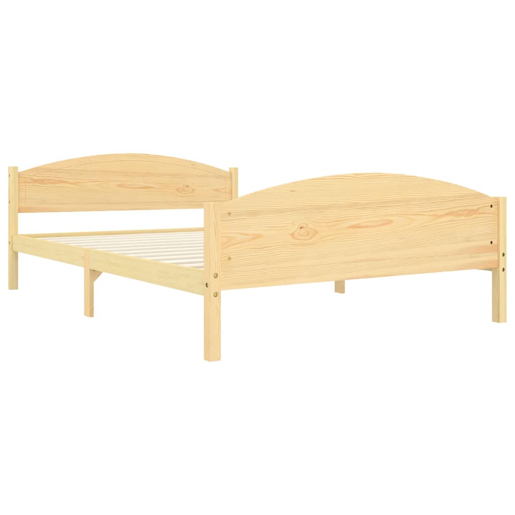vidaXL Estructura de cama de madera maciza de pino 140x200 cm