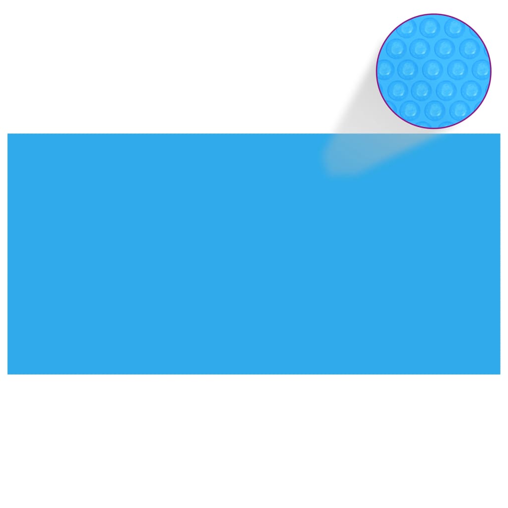 vidaXL Cubierta para piscina rectangular 450x220 cm PE azul