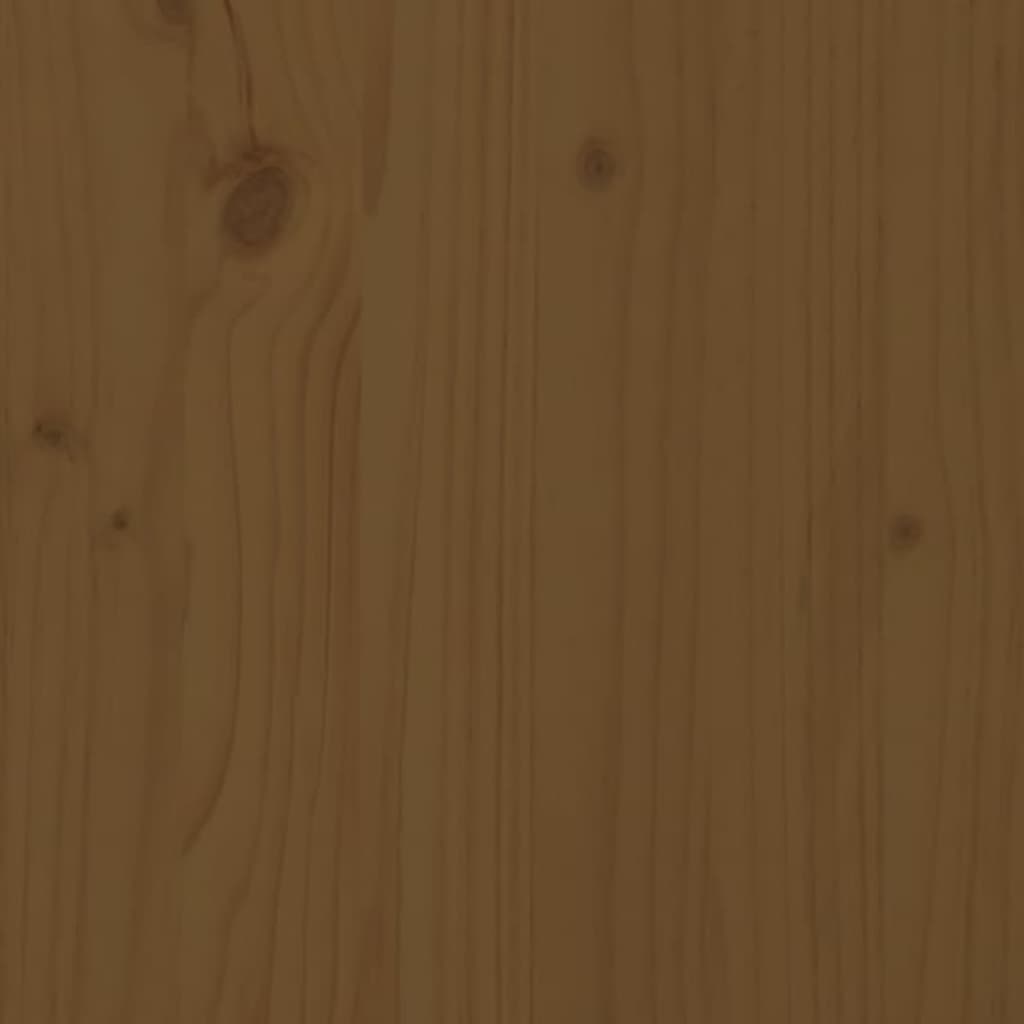 vidaXL Soporte para leña madera maciza pino marrón miel 33,5x30x110 cm