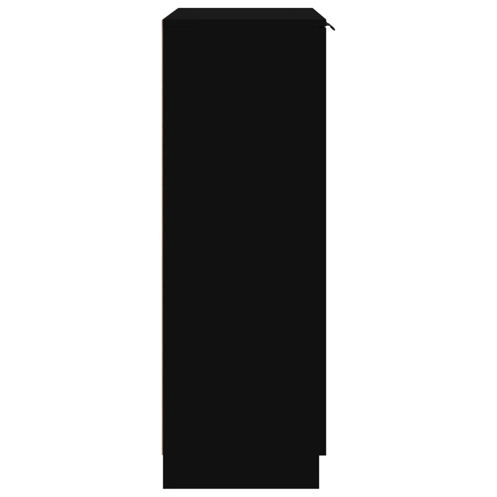 vidaXL Mueble zapatero madera contrachapada negro 59x35x100 cm