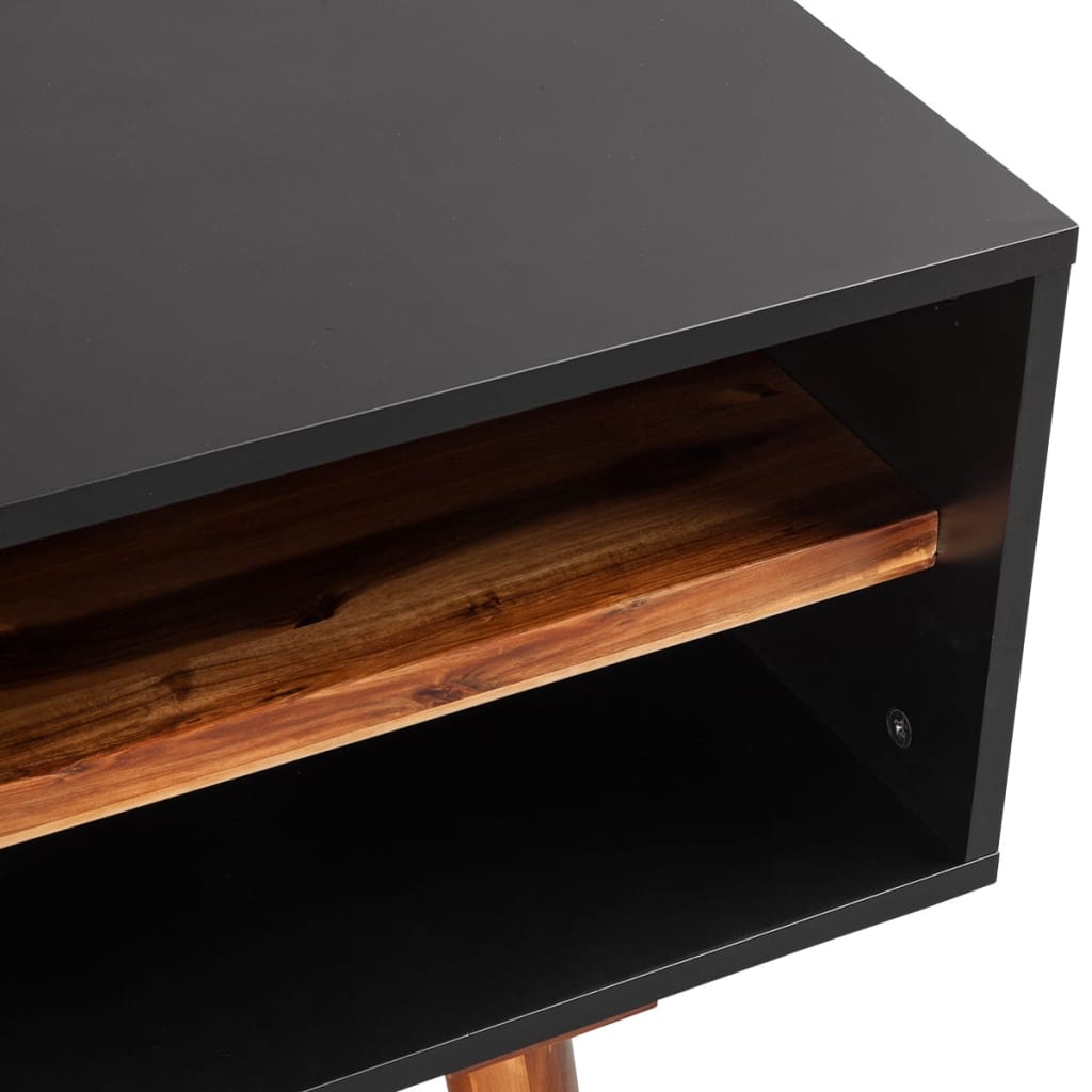 vidaXL Mueble para TV madera maciza de acacia 120x35x50 cm