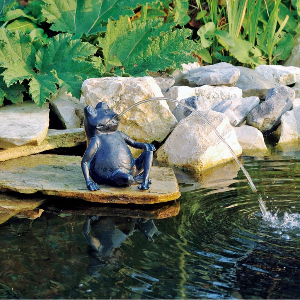 Ubbink Fuente para estanques forma de rana 20,5 cm 1386073
