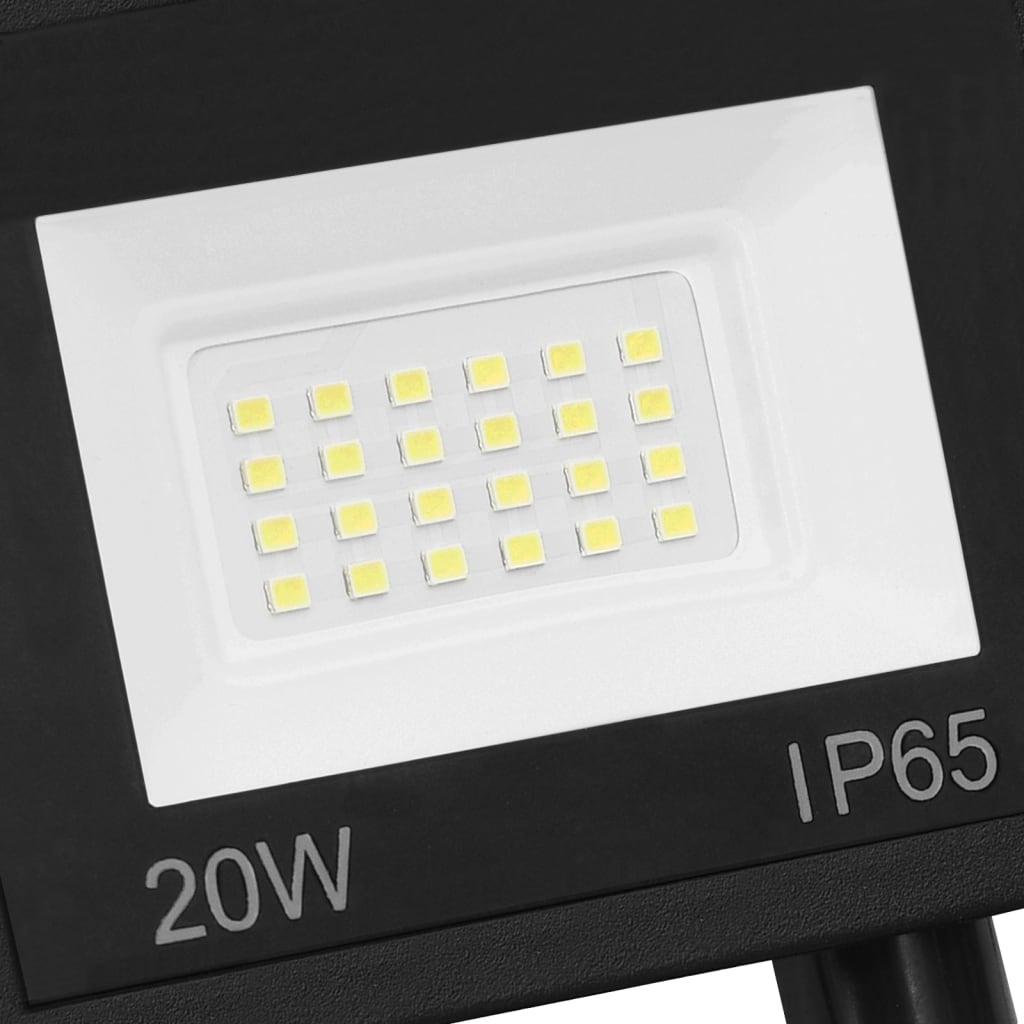 vidaXL Foco LED con sensor 20 W blanco cálido