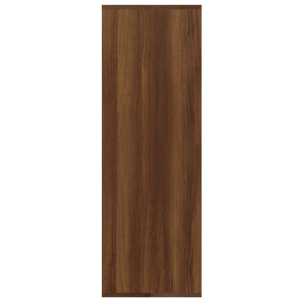 vidaXL Mueble zapatero madera contrachapada marrón roble 54x34x100,5cm