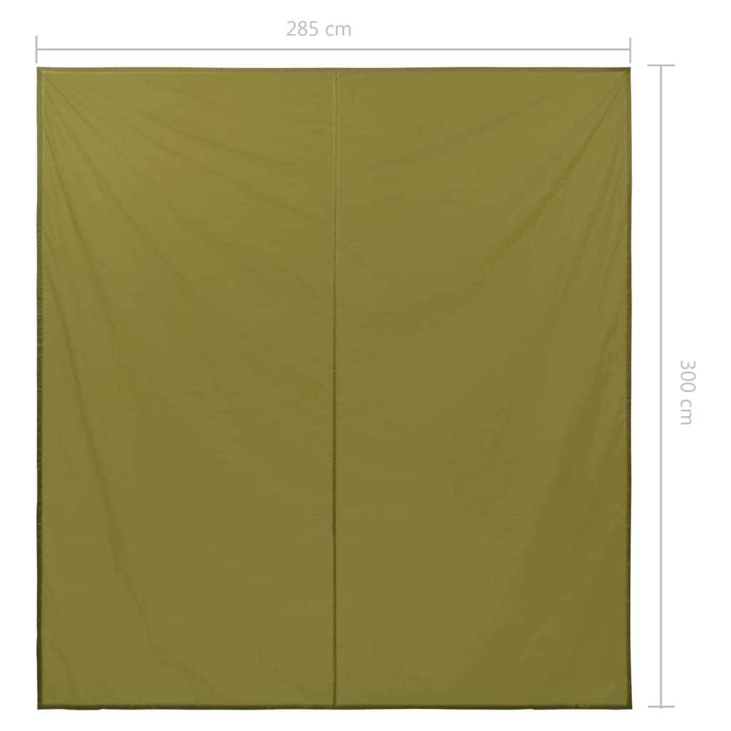 vidaXL Lona de exterior verde 3x2,85 m