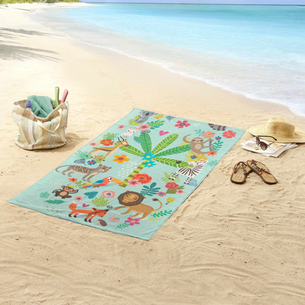 Good Morning Toalla de playa HAPPY multicolor 75x150 cm