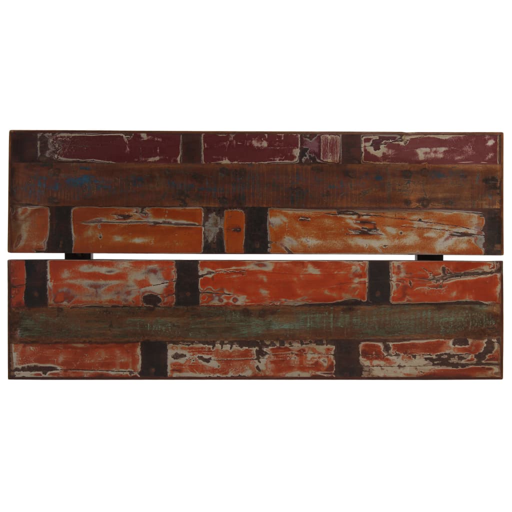 vidaXL Mesa de bar de madera maciza reciclada multicolor 150x70x107 cm