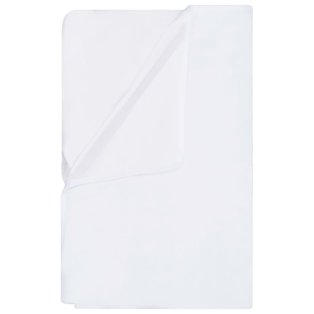 vidaXL Protector de colchón impermeable 2 uds algodón blanco 180x200cm