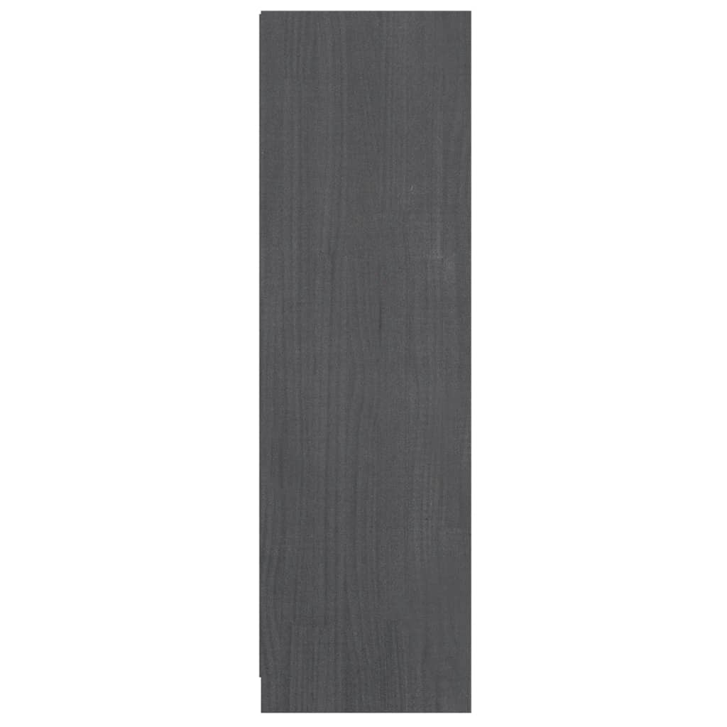 vidaXL Estantería/divisor de espacios madera pino gris 36x33x110 cm
