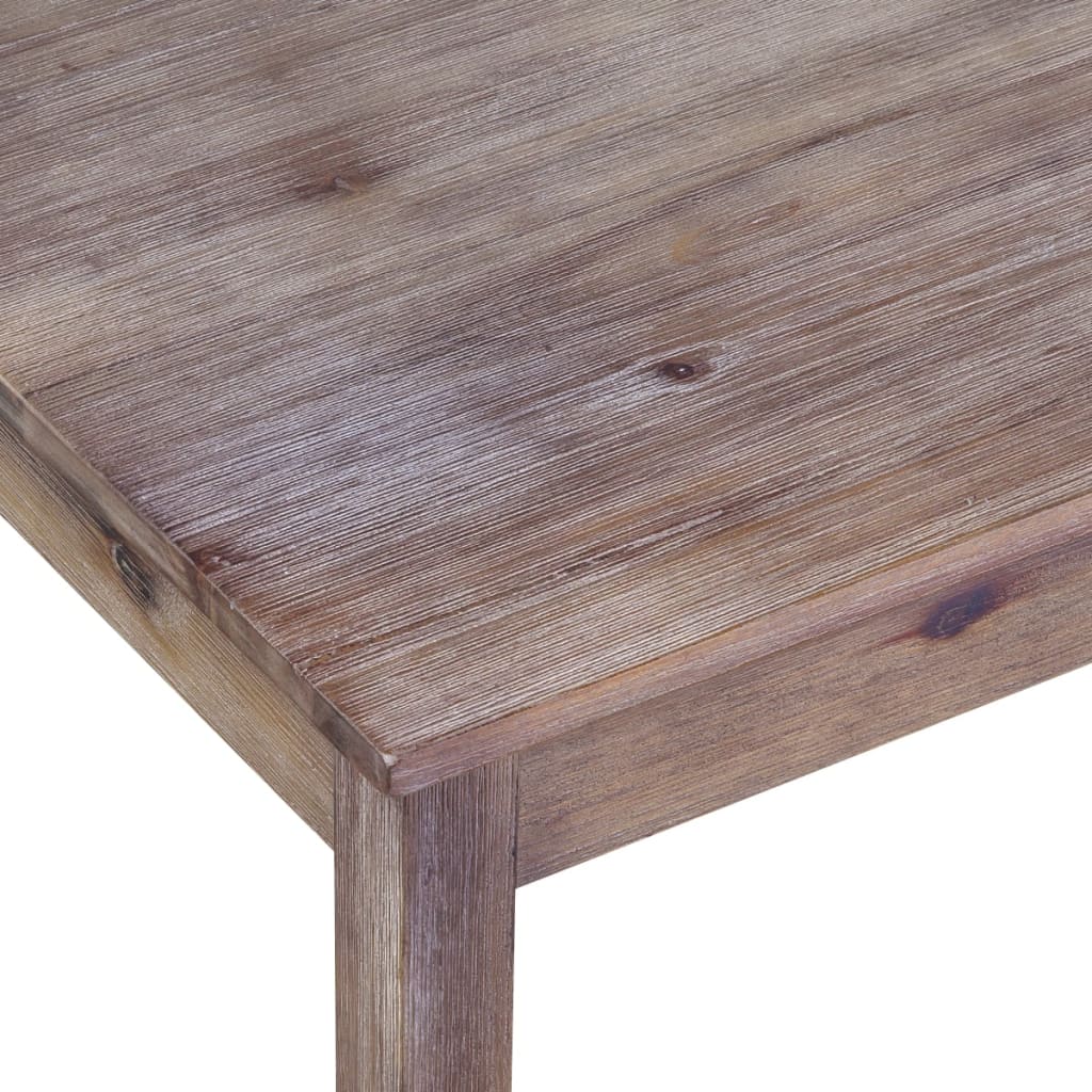 vidaXL Mesa de comedor en madera maciza de acacia 120x70x75 cm