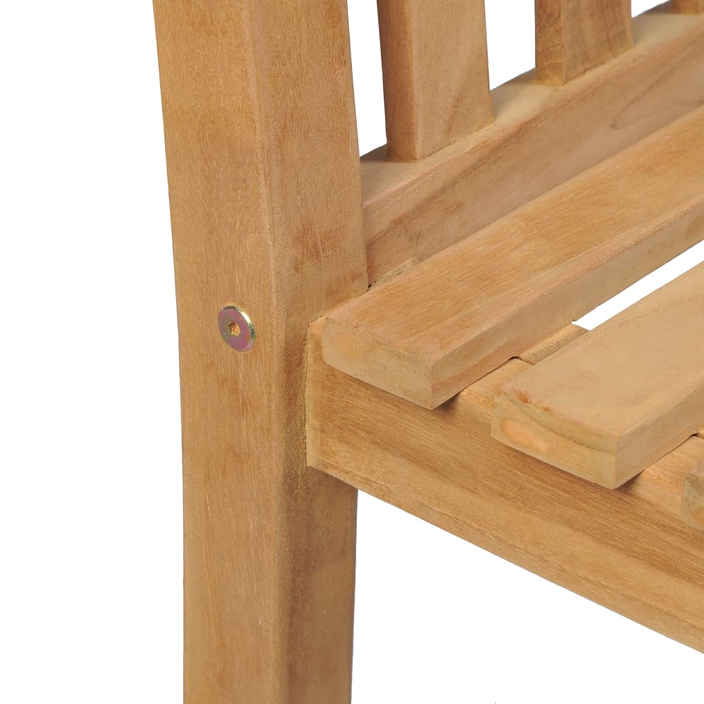 vidaXL Juego muebles de jardín 4 piezas y cojines madera teca maciza