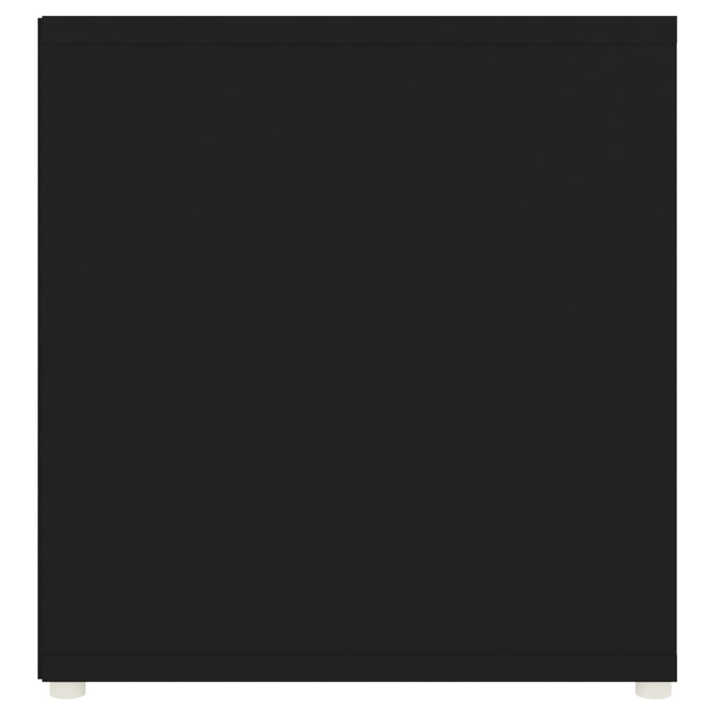 vidaXL Muebles para TV 2 uds aglomerado negro 107x35x37 cm