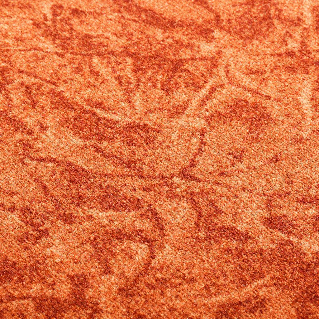 vidaXL Alfombra de pasillo antideslizante terracota 100x500 cm