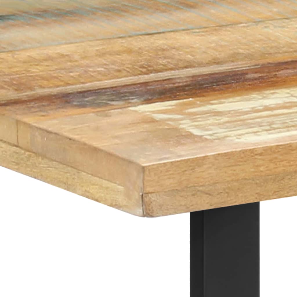 vidaXL Mesa de comedor de madera maciza reciclada 120x60x76 cm