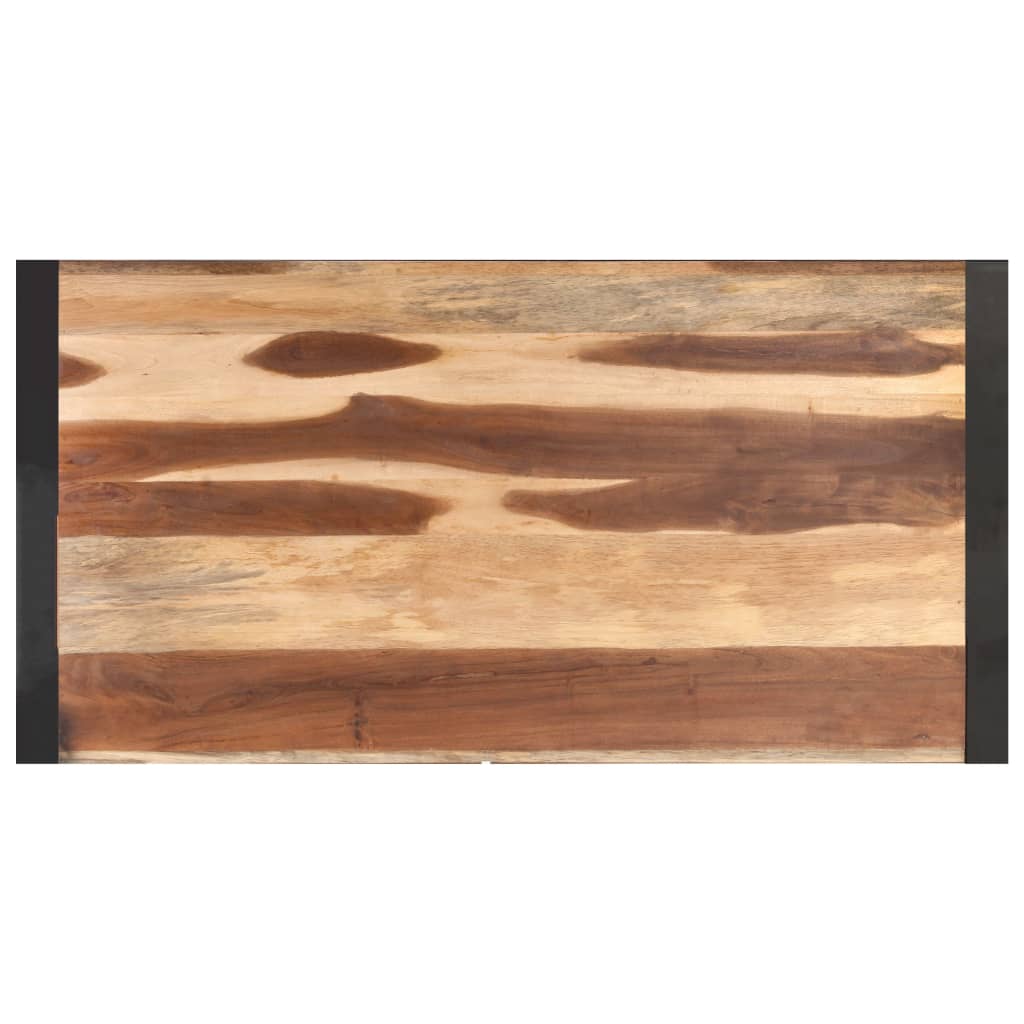 vidaXL Mesa de centro de madera maciza acabado de sheesham 120x60x40cm