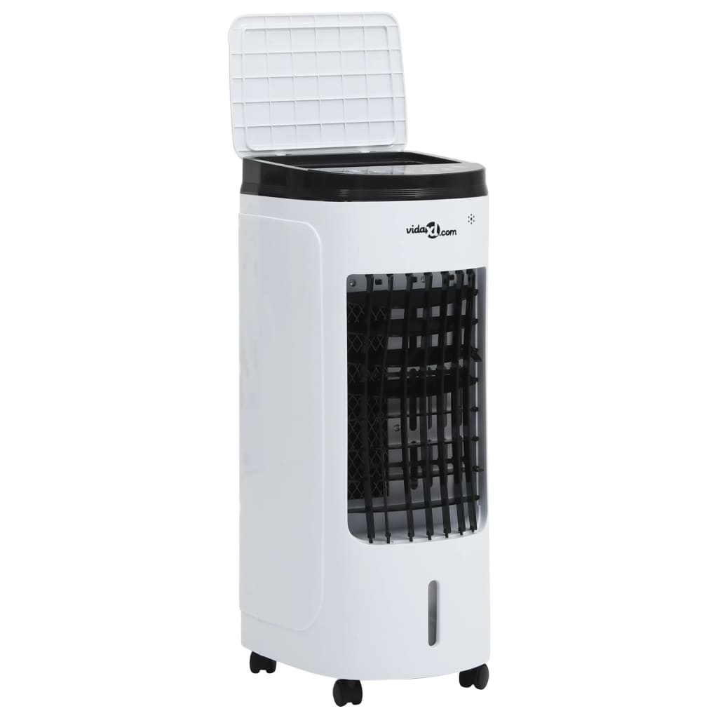 vidaXL Enfriador de aire móvil 3 en 1 blanco negro 60 W