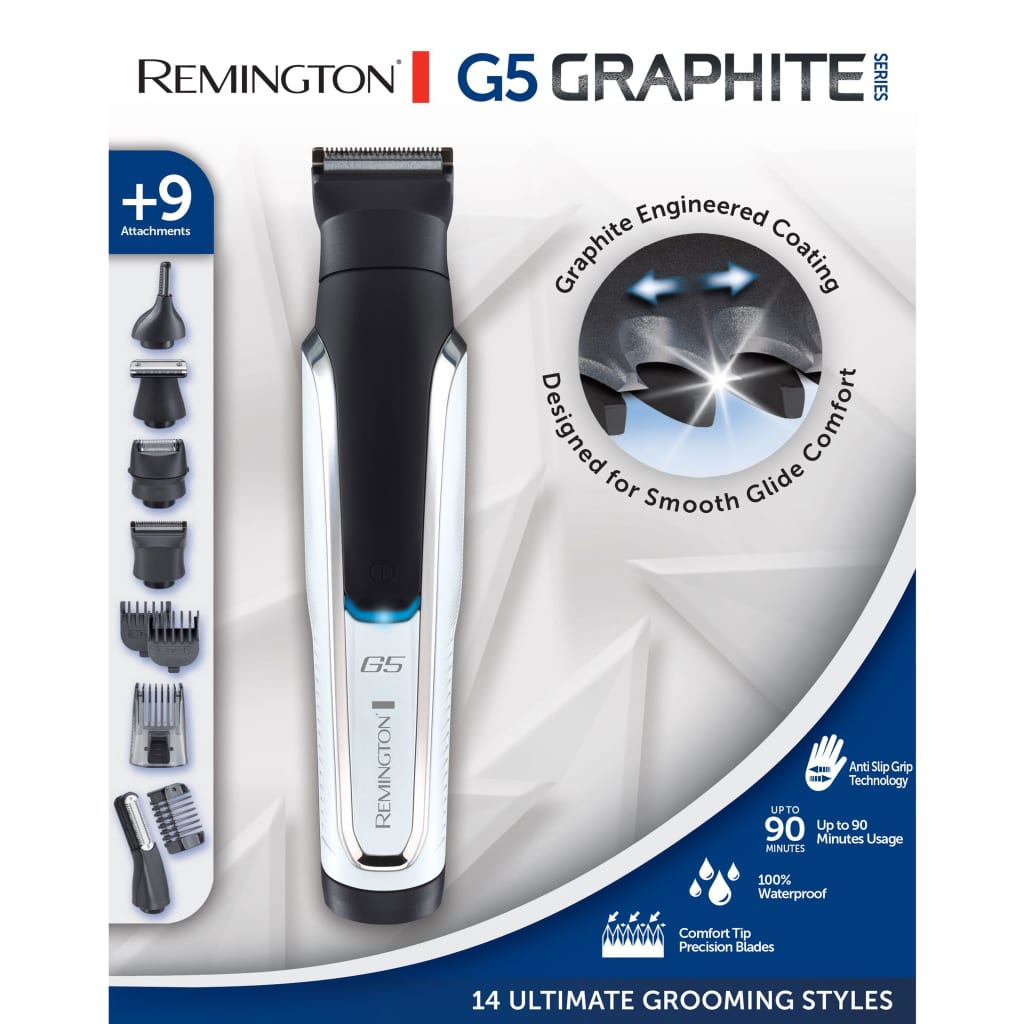 REMINGTON Kit de maquinilla cortapelos G5 Series PG5000 grafito