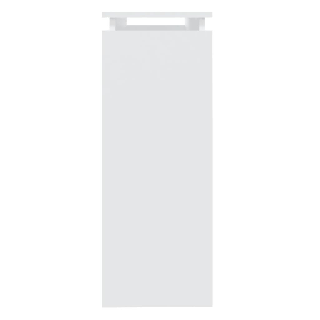 vidaXL Mesa consola de aglomerado blanco 102x30x80 cm