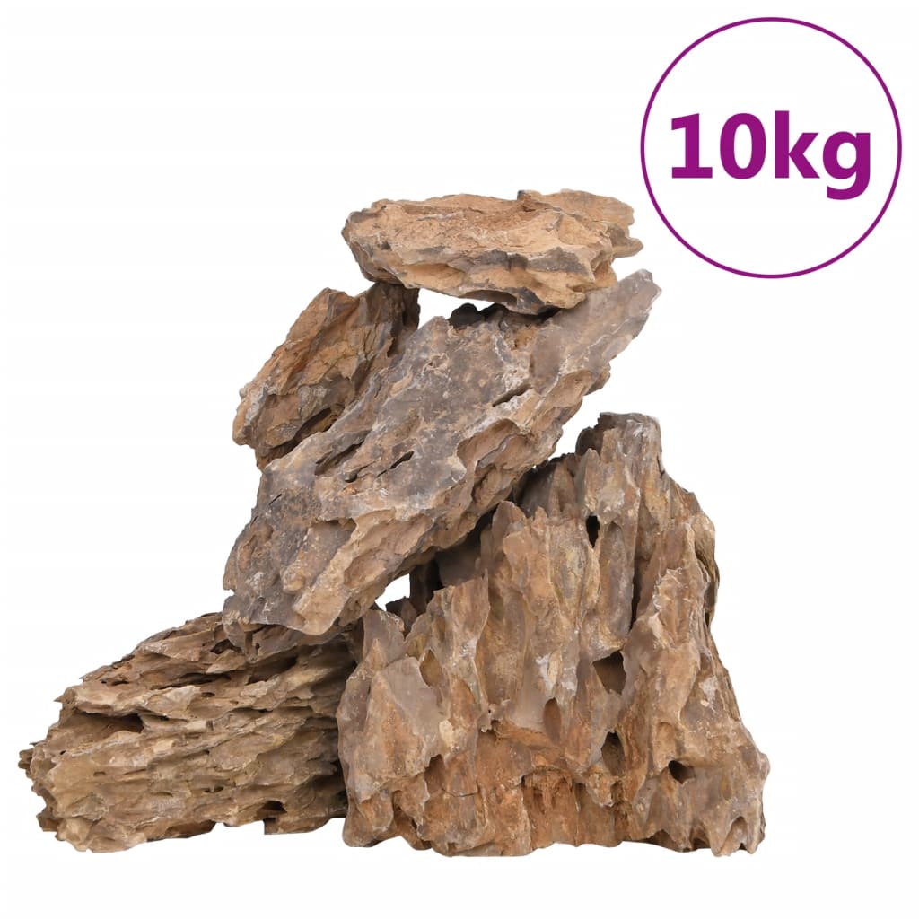 vidaXL Piedras de dragón mezcla de colores 10 kg 10-30 cm