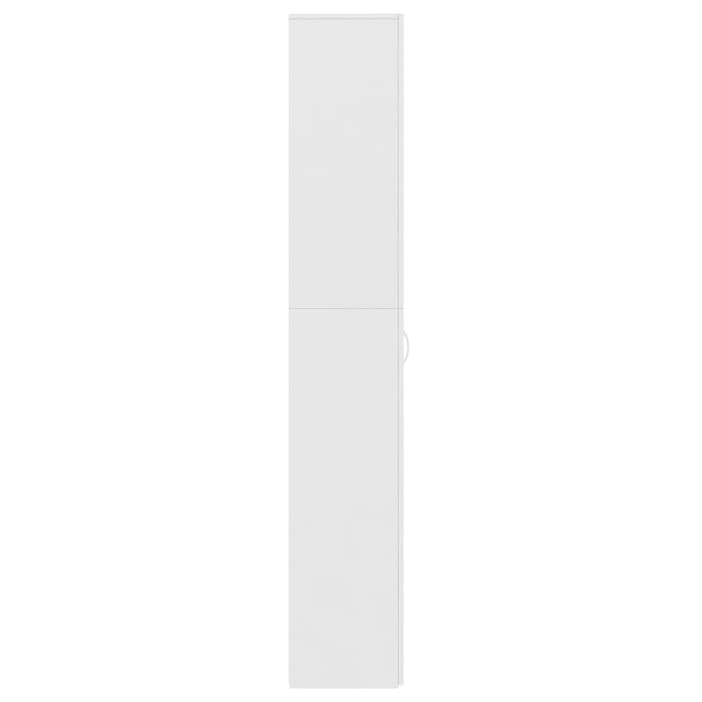 vidaXL Armario de oficina de madera contrachapada blanco 60x32x190 cm