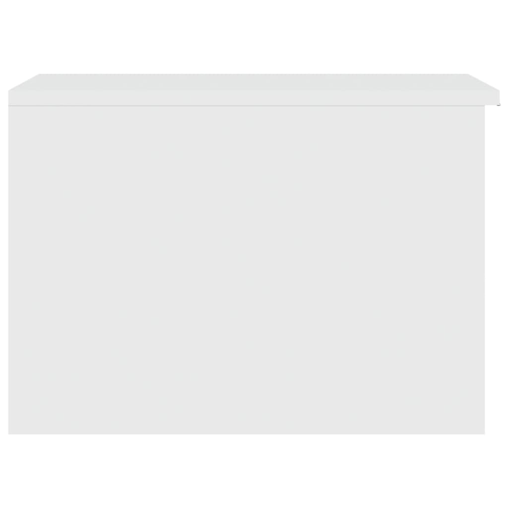 vidaXL Mesa de centro madera contrachapada blanco 50x50x36 cm