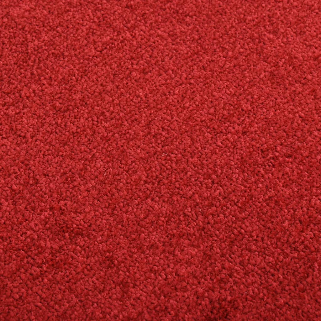 vidaXL Felpudo rojo 40x60 cm