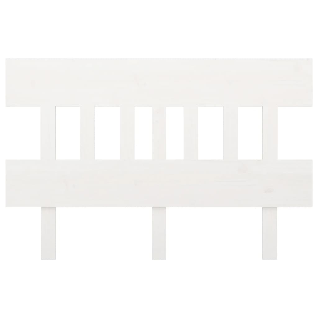 vidaXL Cabecero de cama madera maciza de pino blanco 143,5x3x81 cm