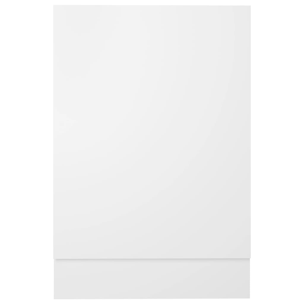 vidaXL Panel para lavavajillas madera contrachapada blanco 45x3x67 cm