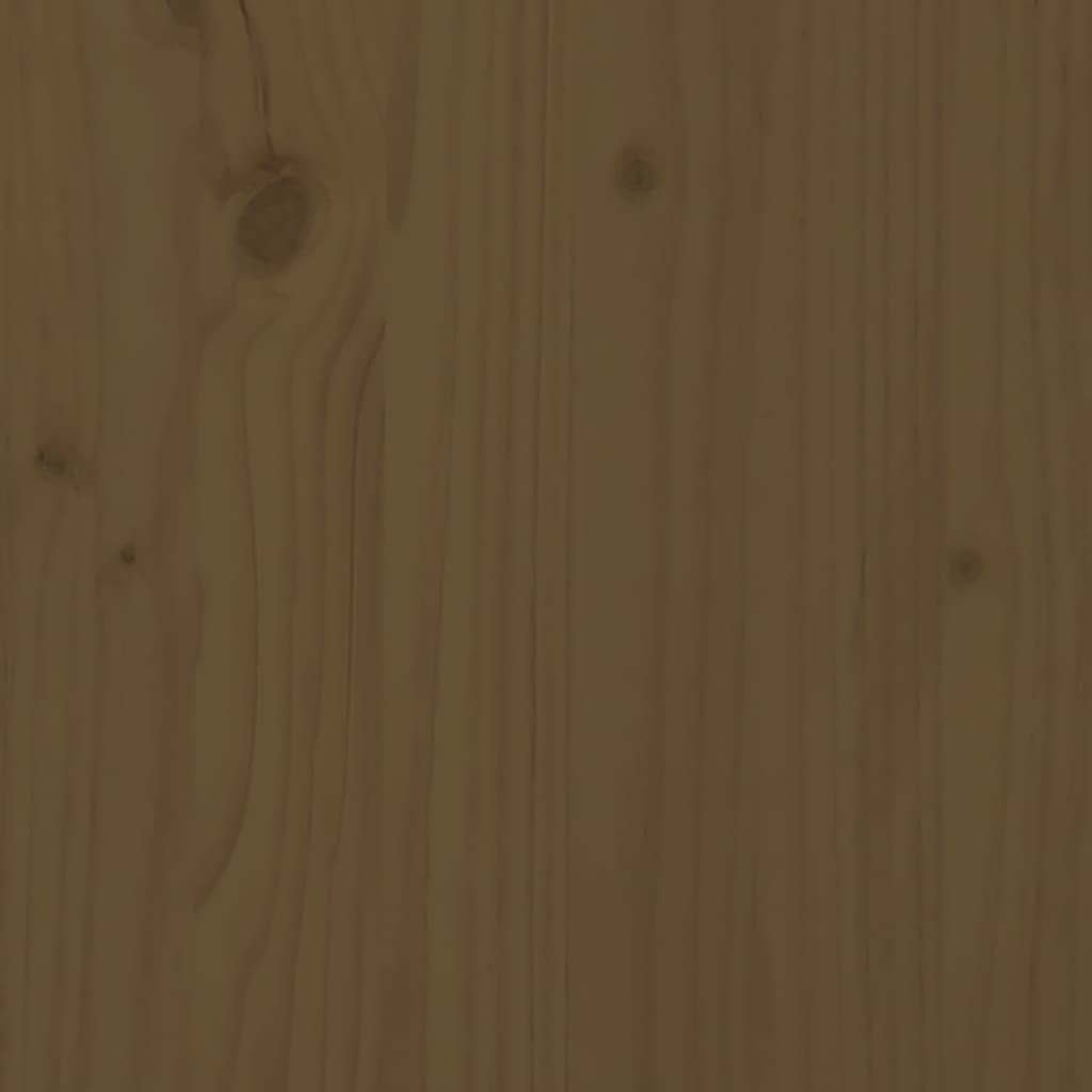 vidaXL Mesa de centro madera maciza de pino marrón miel 80x55x40,5 cm