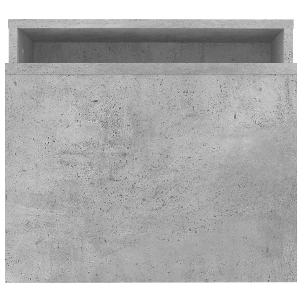 vidaXL Mesa de centro madera contrachapada gris hormigón 100x48x40 cm